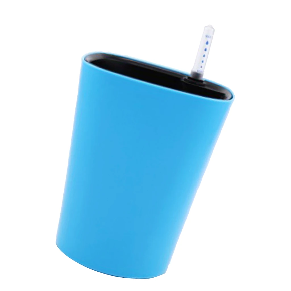 Self Watering Planter with Water Level Indicator, Indoor Garden Flower Pot, Countertop Garden Grows for Organic Herbs Flowers