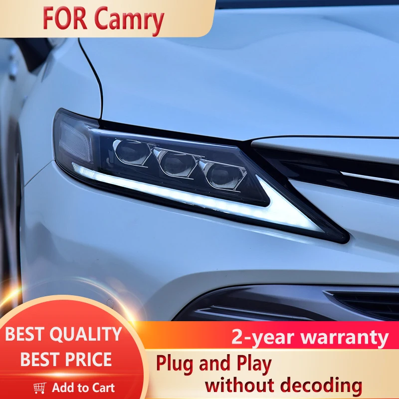 ForCamryV60Headlights20182021LEDHeadlightLexusDesignLED