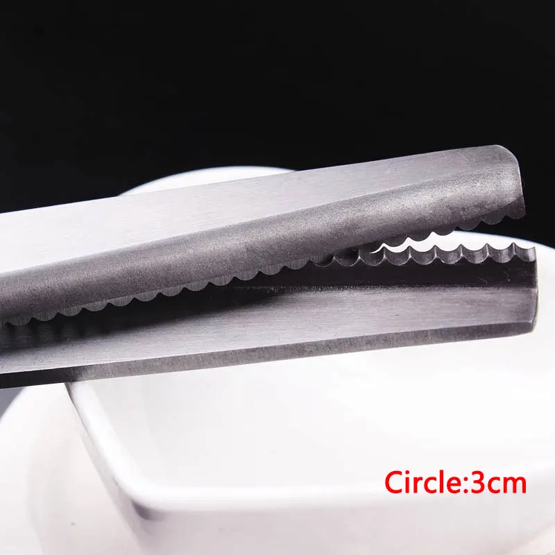 JD001Y3 Высокое качество нержавеющая сталь Зигзаг ножницы для ткани Dressmaking портной кожи ткань Pinking ножницы острый инструмент обивки - Цвет: JD001Y3