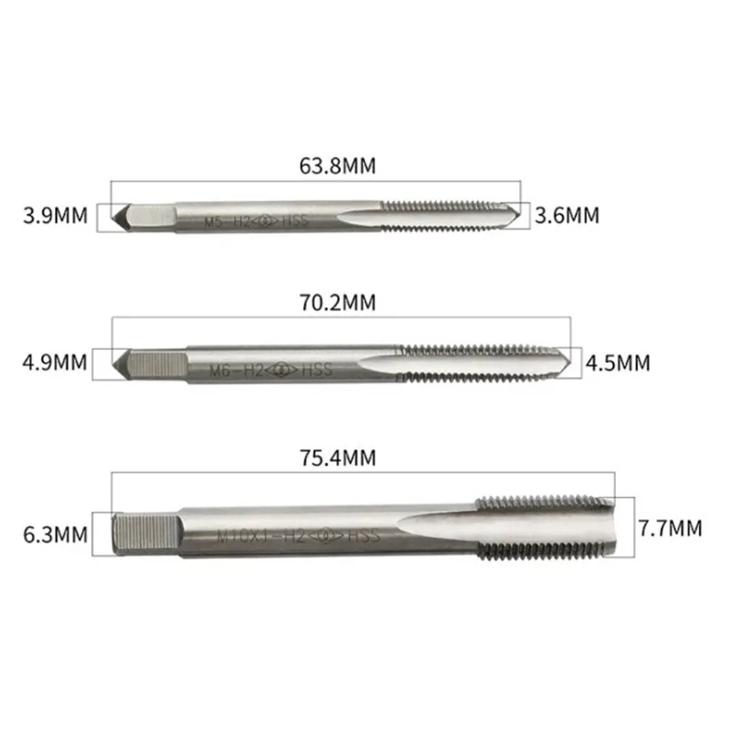 New Bicycle Tapping High Speed Steel Bicycle Stand Up Wire Tapping Tap M5/M6/M10 Riser Brake Disc Seat Clamp158