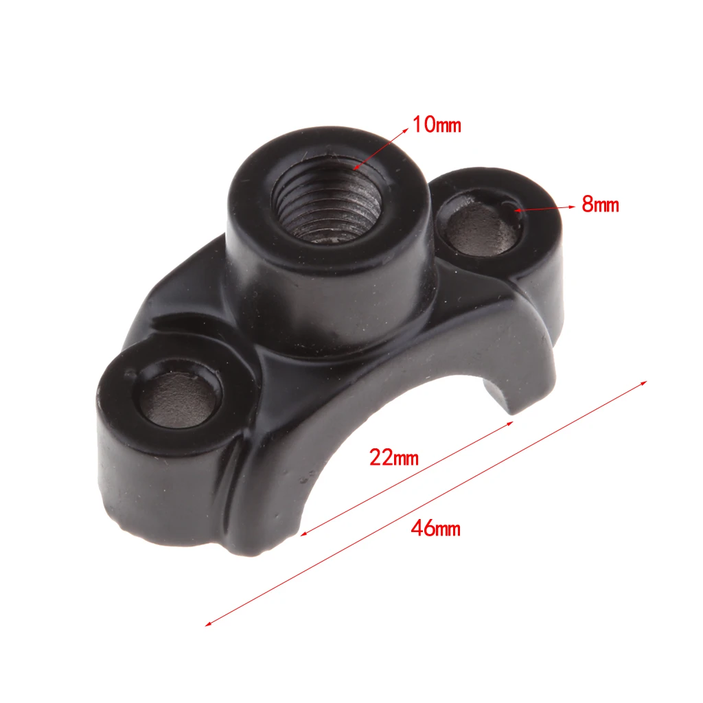 Universal Motorcycle Handlebar Rear View Mirror Mount Holder Clamp Bracket 7/8