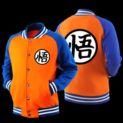 Японский аниме DRAGON BALL с длинными рукавами mlb куртка Мастер Роши Kaiō красочные кофты с капюшоном для кожи Куртка Топы - Цвет: 22