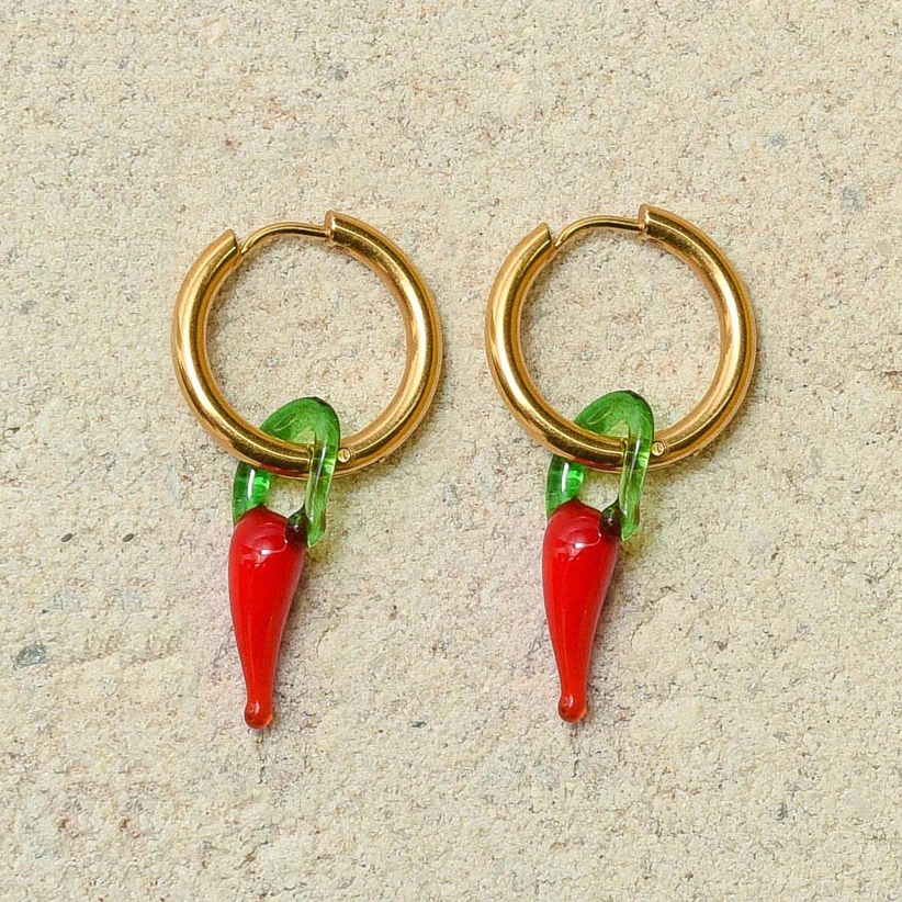 LITTLE CHILLI pepper charming earring delicate fashion jewelry