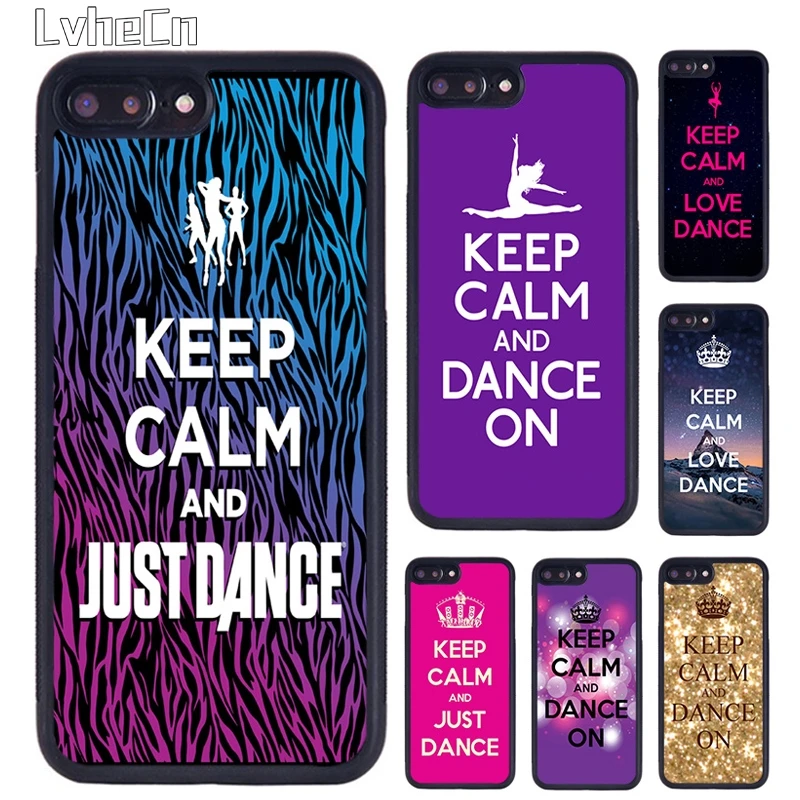 Keep Calm And Just Dance Phone Case Per Iphone 14 15 13 12 Mini X Xr Xs Max Cover Per Apple 11 Pro Max 6S 8 7 Plus Se2020