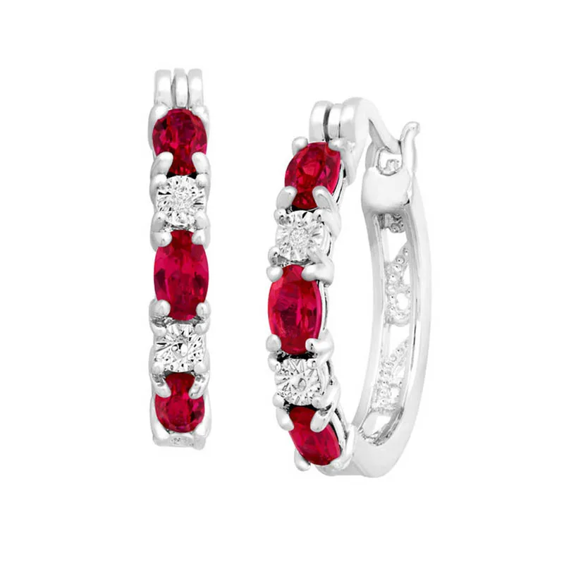 Нежные круглые серебряные 925 ювелирные изделия, драгоценные камни, серьги для женщин, овальные капли в форме рубиновых ушей для свиданий, подарок для женщин