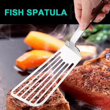 

Egg Fish Frying Pan Scoop Cooking Utensils Fried Shovel Stainless Steel Turners Spatula Kitchen Tools Gadgets Cooking Accessorie