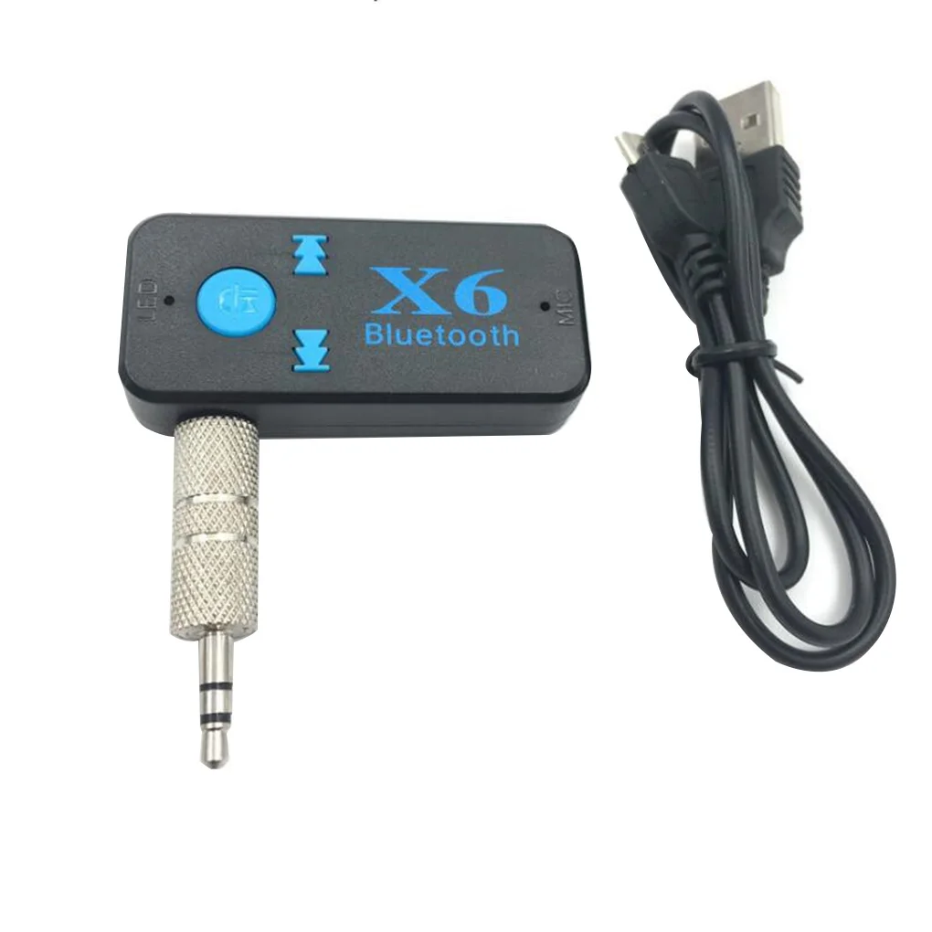 X6 3,5 мм AUX аудио MP3 музыка Bluetooth 5,0 приемник автомобильный стерео аудио музыкальный микрофон Handfree беспроводной адаптер TF карта