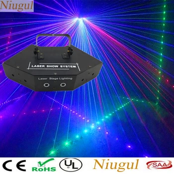 

RGB Scan Laser/DMX LED Scanning Stage Lights /DJ Lighting Colorful 6 Lens Scanner/Laser Projector/Disco Beam Effect Sector Laser