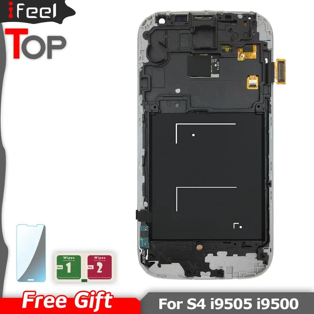5 0 &quotЖК-дисплей для SAMSUNG Galaxy S4 i9500 i9505 i9506 ЖК-дисплей сенсорный экран с рамкой