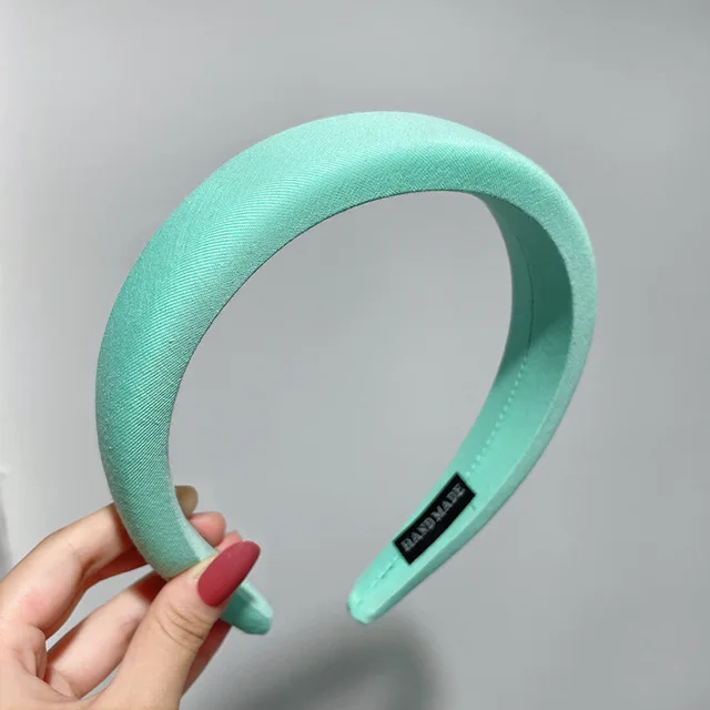 New Padded Headbands Women Wide Bezel Hairbands Thick Velvet Hair Hoop Girls Sponge Non-slip Hairband Fashion Hair Accessories 1