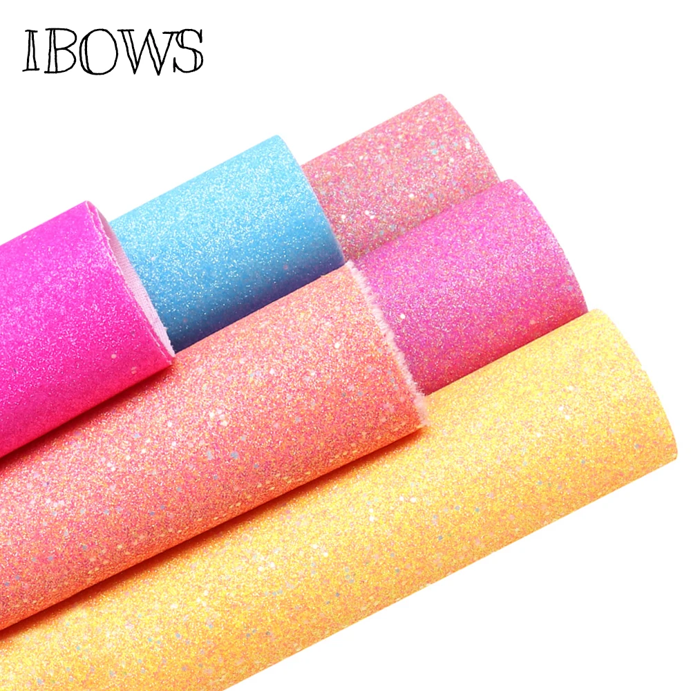 IBOWS 22*30 см Мягкая Блестящая синтетическая кожа искусственная ткань лист для DIY сумки обувь аксессуары для волос ручной работы лоскутный материал