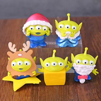 

Toy Story Alien Winter Party Mini PVC Figures Kids Toys Christmas Gift 5pcs/set