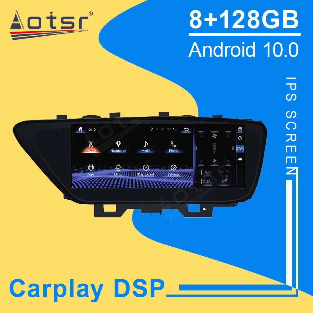 

Автомобильный мультимедийный плеер 8 + 128G Android 10,0 Carplay, стерео для Lexus ES ES200 ES300h ES250 ES350 2013-2017Car, GPS, головное устройство