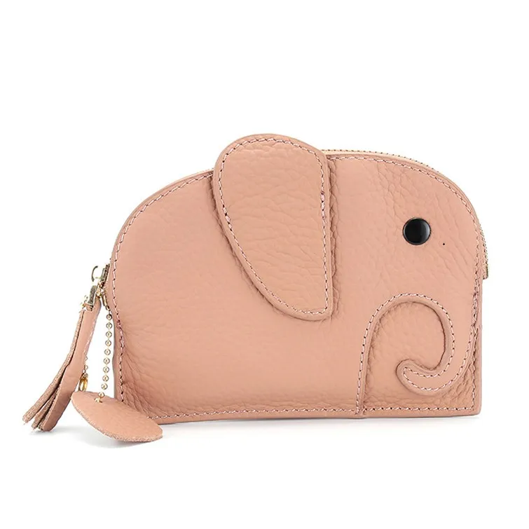 Miyahouse Mini Elephant дизайн женская сумка для монет маленькая натуральная кожа Женский кошелек из мягкой воловьей кожи Дамский кошелек