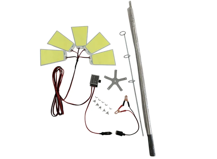 300W cob led fishing rod light M10x4 750