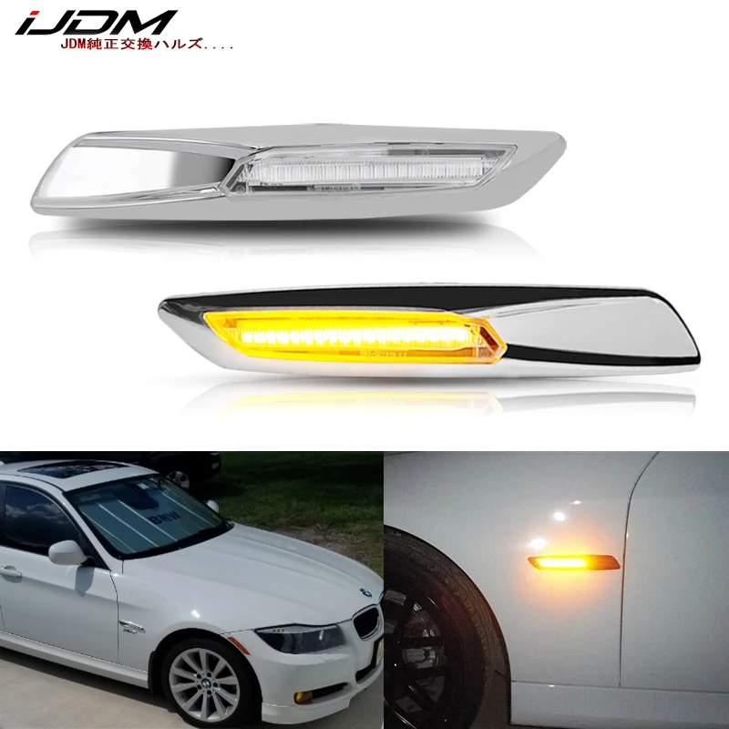 IJDM Янтарный 12 В фонарь для BMW 1 3 5 серии F30/E90/E91/E92/E93/E46 E60/E61 F10 стильные указатели
