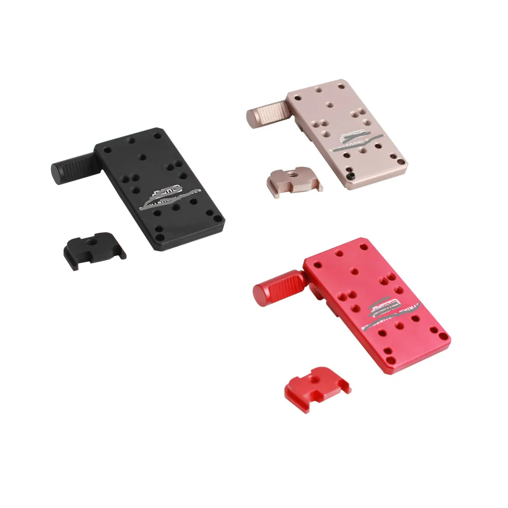 

Magorui Universal Optics Mount Glock Installation Red Dot Base Glock Rear Plate Fits for MRDS, Burris, Delta, Trijicon RMR