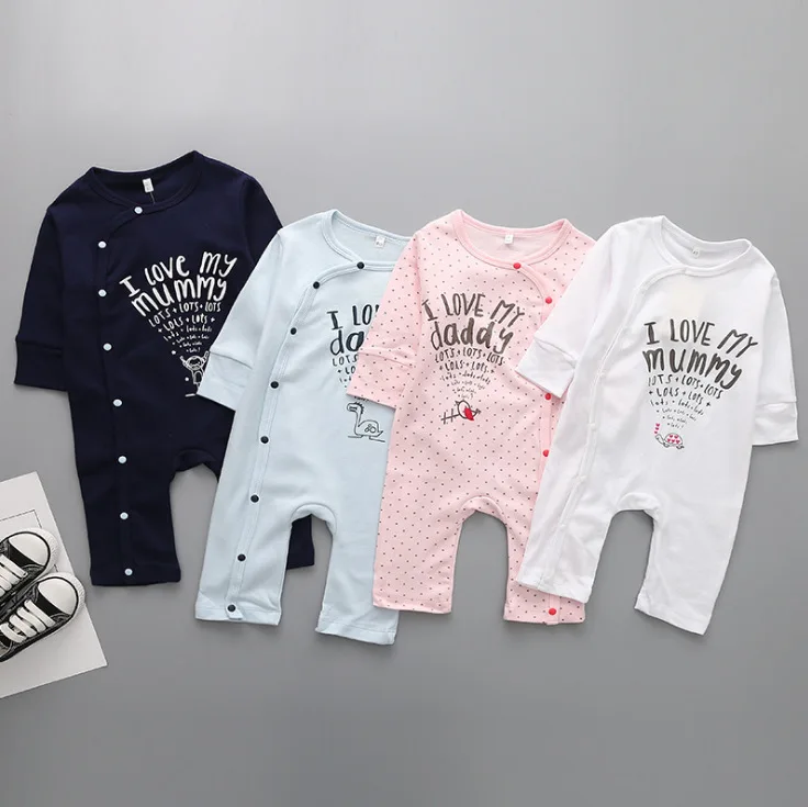 

0-9months Baby LOVE Mummy Daddy Spring Fall Rompers