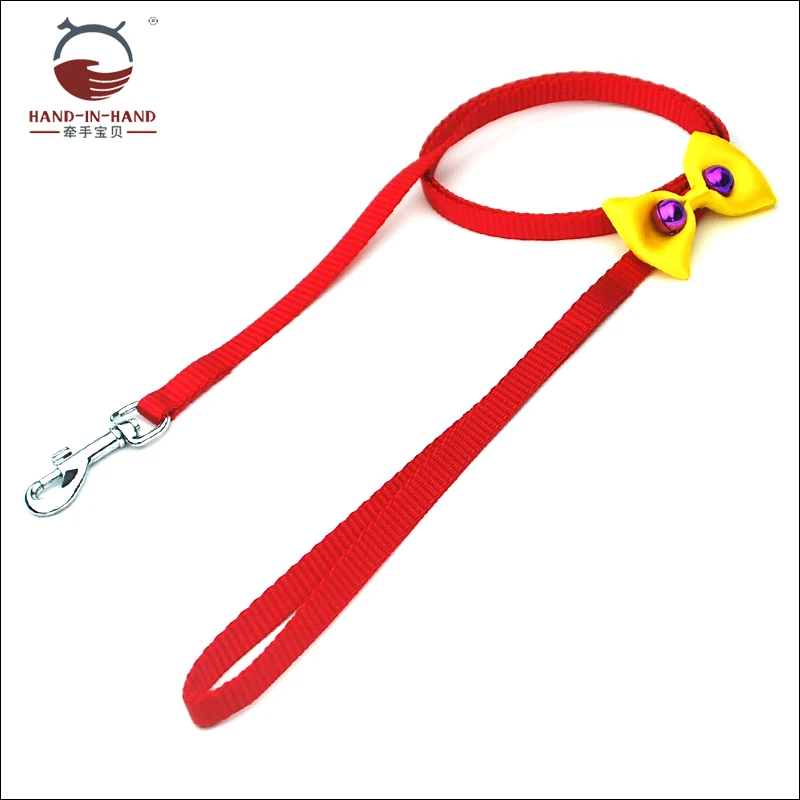 

Dog Leashes Cat Leashes Pet Products Puppy Small Dog Nylon Bow Tie Plain Color lead