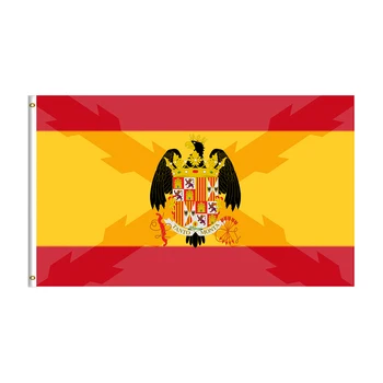 

Spanish Catholic Flag 150X90CM banner 3x5 FT 100D Polyester brass grommets custom, Free Shipping
