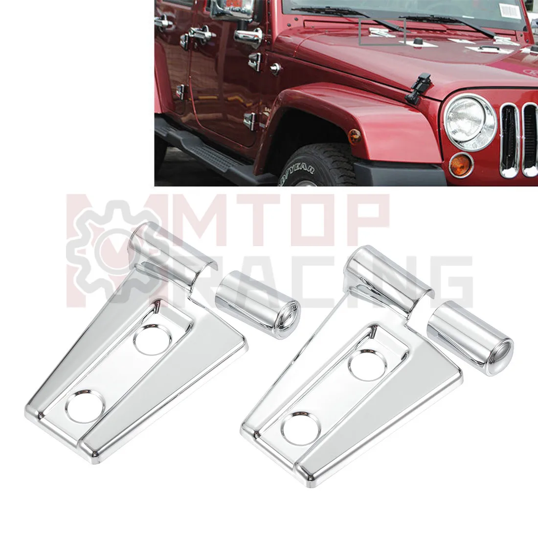 Chrome Trim Engine Hood Hinges Covers For Jeep Wrangler JK 4 Door 2007 2008  2009 2010 2011 2012 2013 2014 2015 2016 2017|Bug Shields| - AliExpress