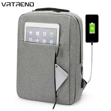 Модный мужской рюкзак, многофункциональный, usb зарядка, рюкзаки для ноутбука, для подростка, анти-вор, мужской рюкзак для путешествий, Mochila