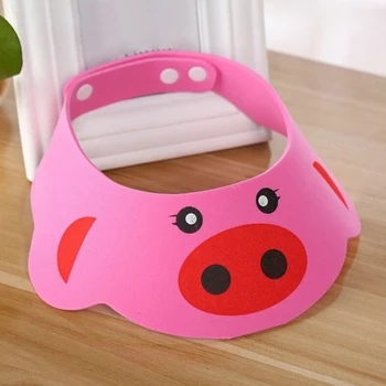 

Baby Shower Caps Shampoo Cap Wash Hair Kids Bath Visor Hats Adjustable Shield Waterproof Ear Protection Eye Children Hats Infant