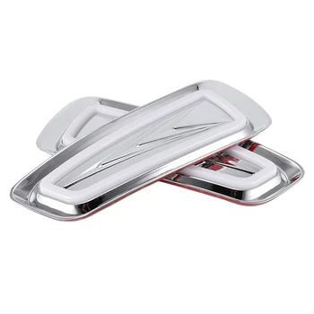 

DHBH-LED DRL Turn Light, 2PCS 2 Color Turning Daytime Running Light Fits for Raptor SVT F150 F-150 10-14 12 V