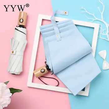 

Nordic Folding Umbrella Female Automatic Umbrellas For Rain And Sun Machine Changeling Parasol Anti-Uv Ambrella Pongee Paraguas