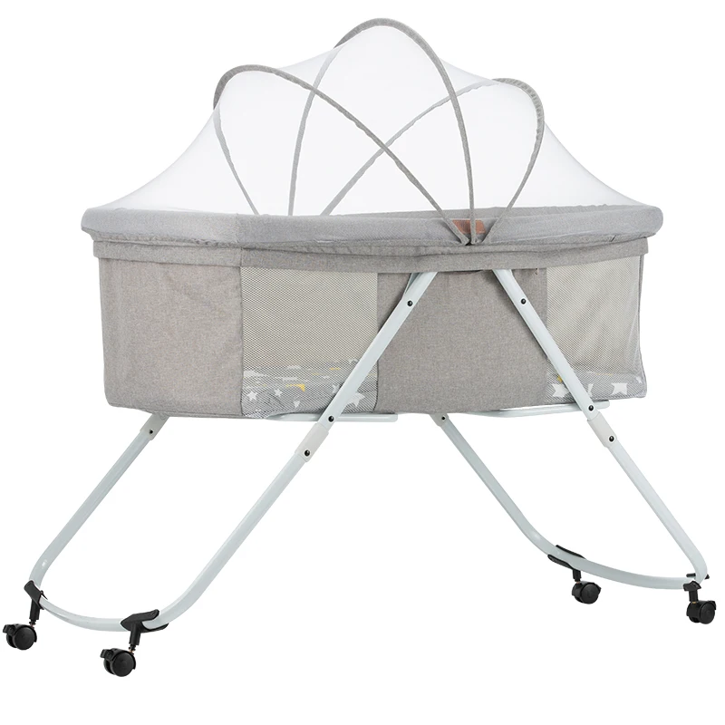 Multifunctional Crib Portable Easy Fold Simple Shakeable Newborn