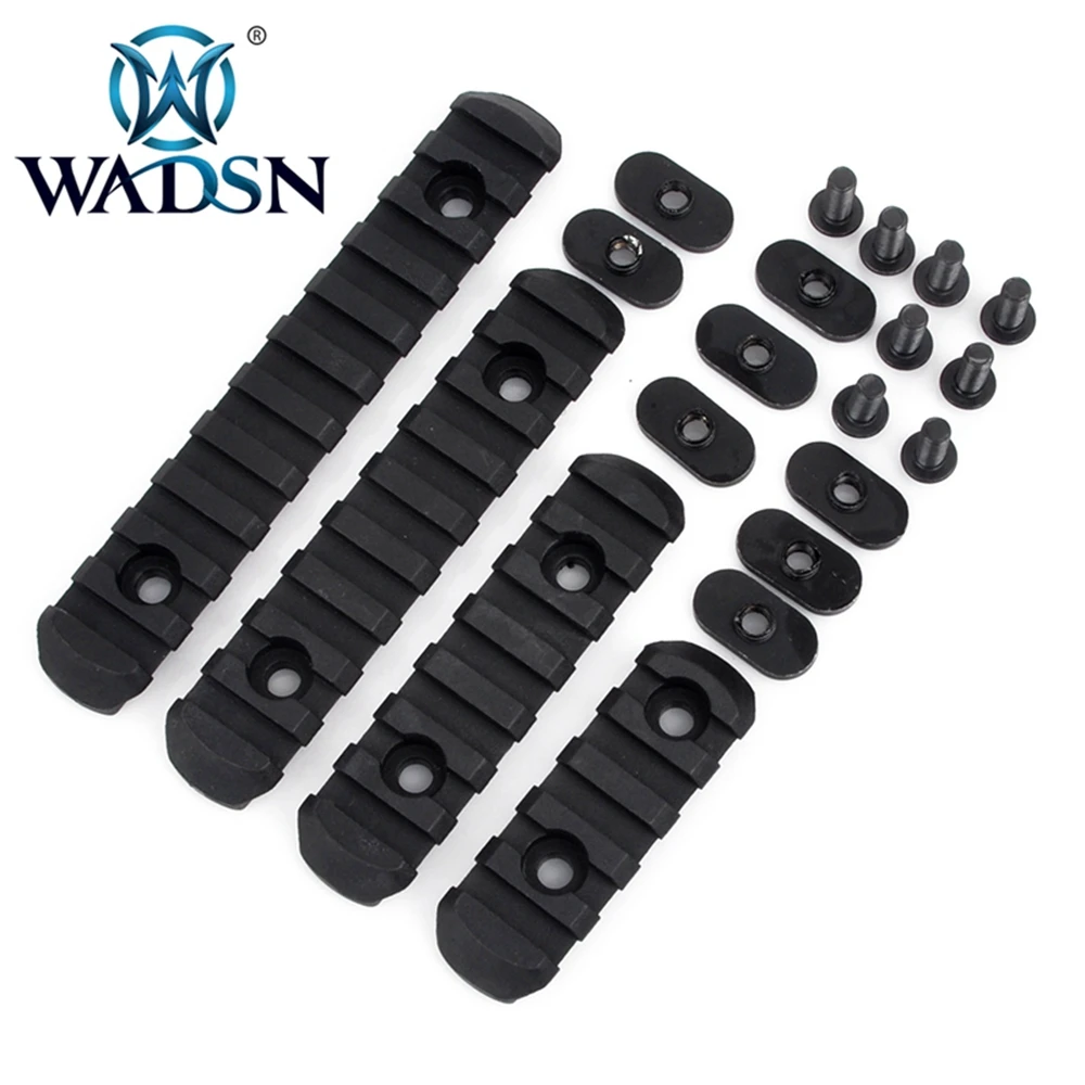 WADSN Tactical MP MOE Polymer Picatinny Rail Sections Kit 5/7/9 /11 Slots AR 15 Rifle Handguard 20mm Rails Set Hunting Accessory | Спорт и