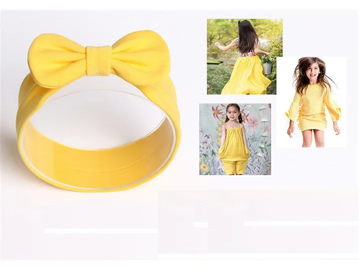 6  Baby Elastic Hairband Velvet Cotton Women Headband Solid Color Children Hair Band Headwear For Party Supplies ​​Gift To The Guests