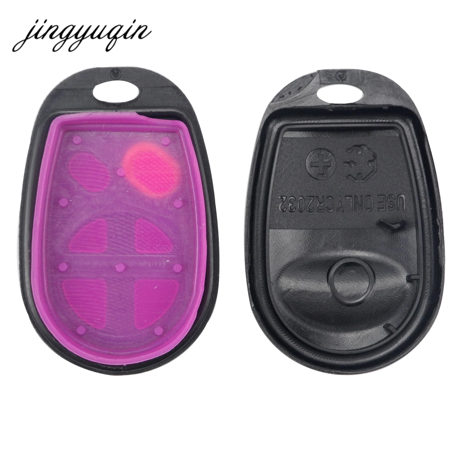 jingyuqin 10pcs/lot for Toyota Sienna 2004-2013 6 Button Keyless Entry Remote Control Car Key Fob Case