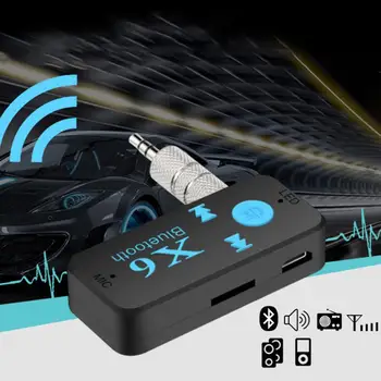

3 In 1 Audio Receiver Music Adapter Bluetooth Car Kit V4.2 Bluetooth Music Receiver 3.5mm Aux TF Card Reader Handsfree Calling