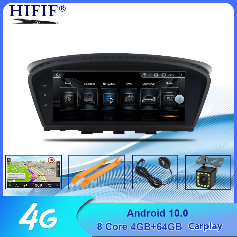 

Автомагнитола на Android 10, мультимедийный плеер для BMW серии 5/3, E60, E61, E62, E63, E90, E91, CIC, CCC, GPS, 4 Гб, IPS, навигация, стерео, Carplay