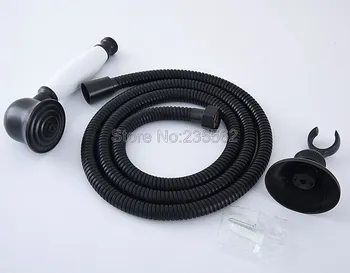 

Black Oil Rubbed Bronze Bathroom Shower Hand Spray Ceramic Handheld Shower Heads + 59" (1.5M) Hose+ Bracket Lhh063