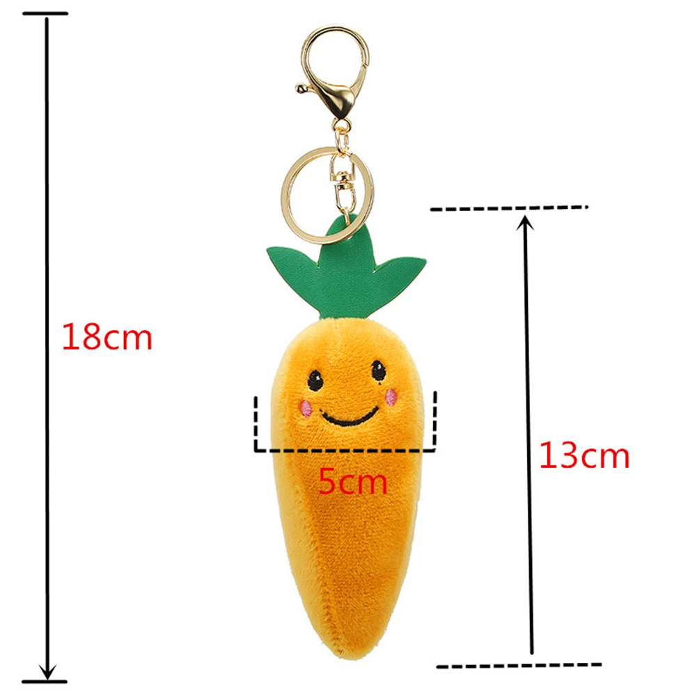 Милый фруктовый брелок Подвеска плюшевая кукла брелок держатель для ключей сумка Декор телефона подарок