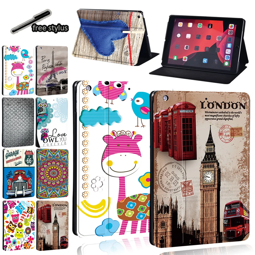 Чехол для планшета Apple Ipad 8/5/6/7/Ipad Pro 11/Ipad Air 4/2/3/Ipad Pro/Ipad 2/3/4/Mini 1/2/3/4/5 тонкий кожаный