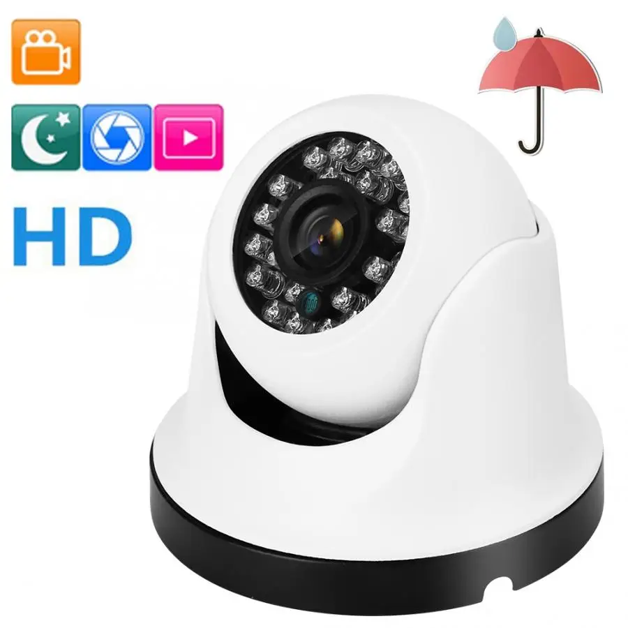 PAL Camera 4 in 1 TVI/AHD/CVI/CVBS HD Analog CCTV IP66 Waterproof IR Metal Dome | Безопасность и защита