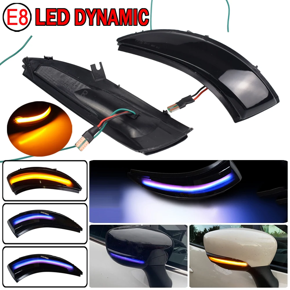 Specchio Indicatore LED Dinamico Per Renault Captur E Clio IV - Luce Sequenziale, Plug & Play, Impermeabile - Foto 4