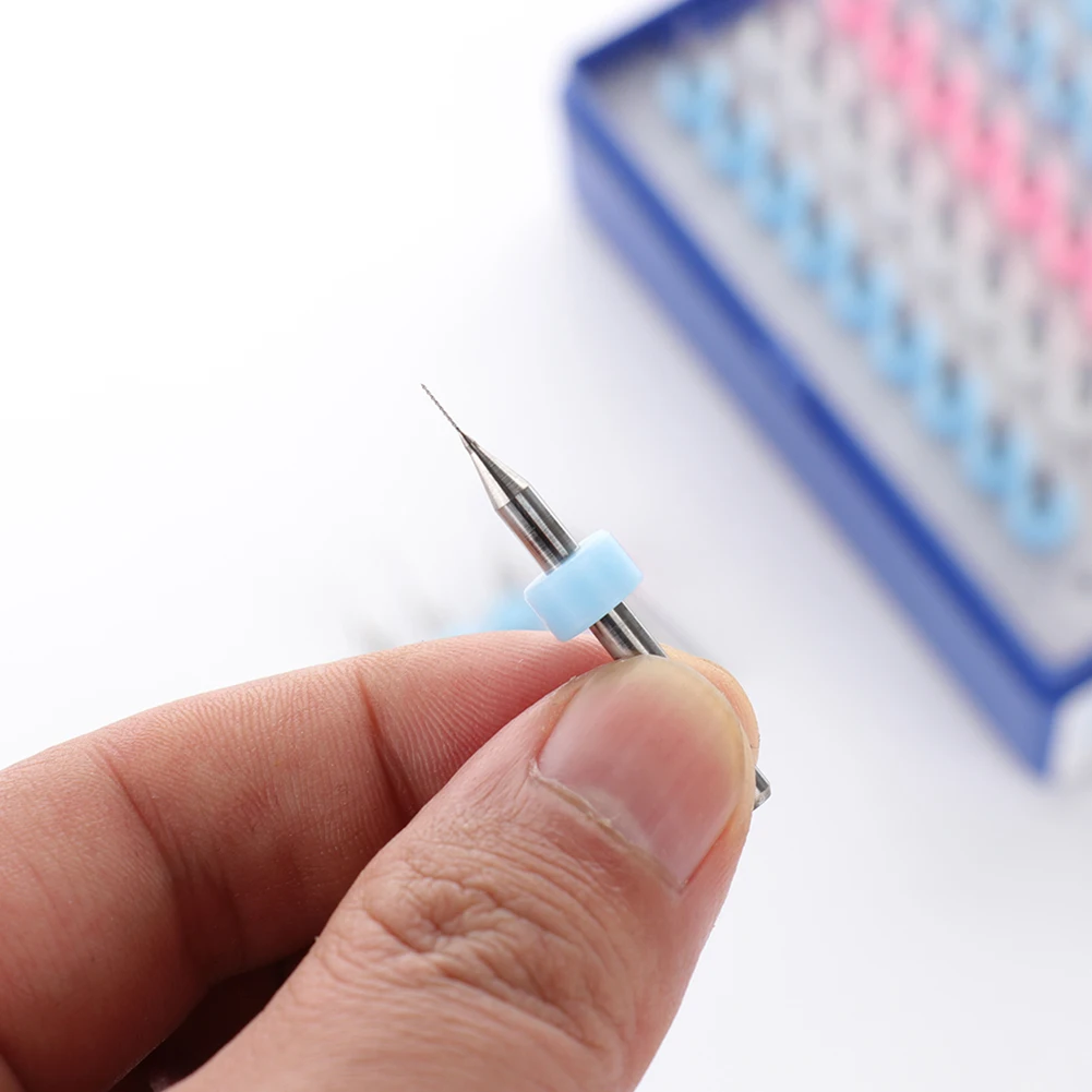 50 шт./компл. 0,25-0,9 мм Вольфрам карбида Micro Pcb набор сверл Мини Высокая твердость буровые инструменты для печатной платы для отверстий