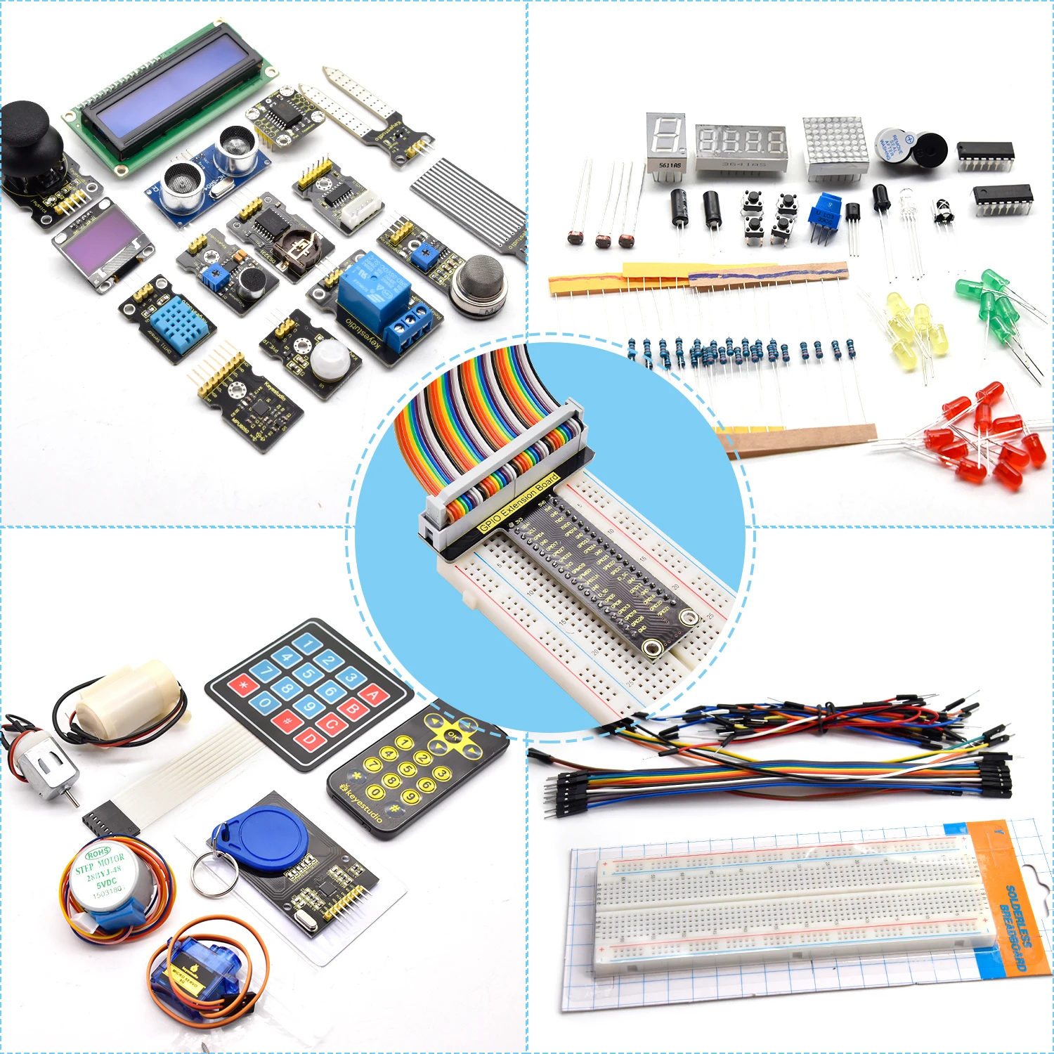 Keyestduio malina pi 4B dokonaný RFID sytič souprava pro RPI C language/java/ krajta programovací 40+projects DIY elektronická souprava