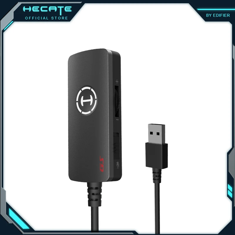 USB-звуковая карта HECATE GS02 интерфейс USB 3 5 мм к 7 1 виртуальный объемный звук RGB
