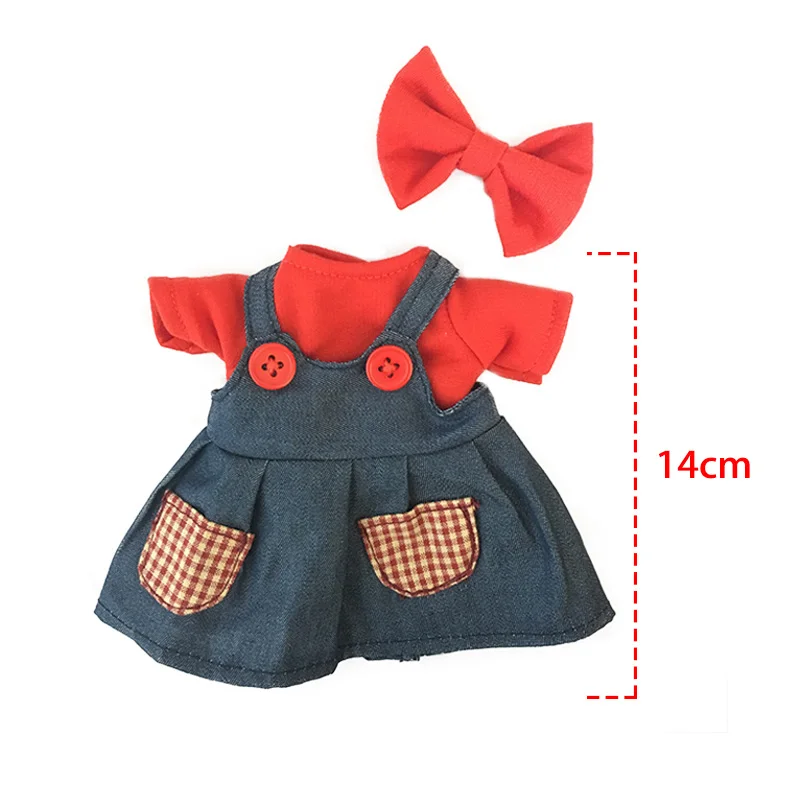 30cm Doll Clothes for Rabbit/Cat/Bear Plush Toys Skirt Sweater Suit Accessories for 1/6 BJD Dolls Gifts for Girls Children 16