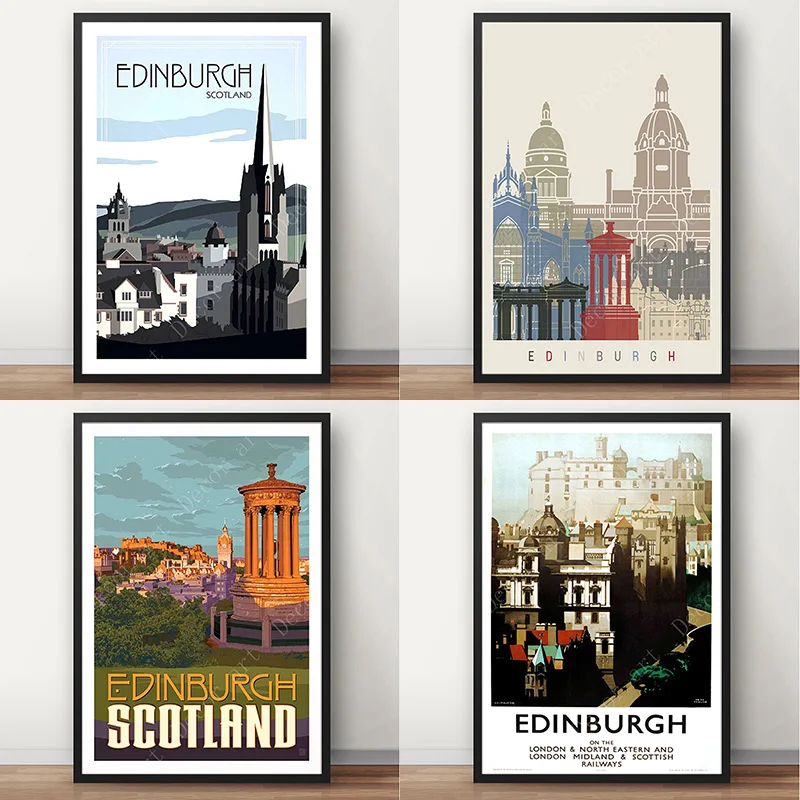 Travel Leisure Edinburgh Poster Printing Edinburgh Edinburgh Retro Poster Vintage Aliexpress