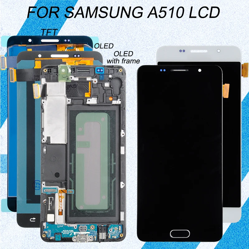 Catteny Amoled A5 2016 ЖК-дисплей для Samsung Galaxy A510 экран с сенсорной панелью стекло