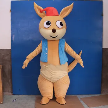 

Adult Brown Kangaroo Mascot Costume Suits Party Game Dress Outfit Clothing Advertising Promotion Carnival Cosplay Hallowen Gift