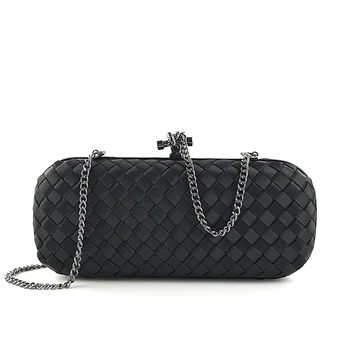 

2020 new silk woven Dinner Bag dress banquet bag hand bag single shoulder cross arm Woven Bag Party Bag