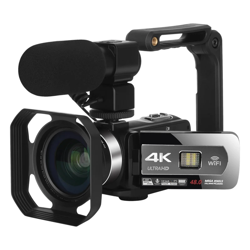 digital camera for beginners Ultra HD 4K 18X AF Camcorder Vlogging Video Camera for YouTube 48MP Built-in Fill Light Webcam Video Camera with Wifi Function 4k digital camera Digital Cameras