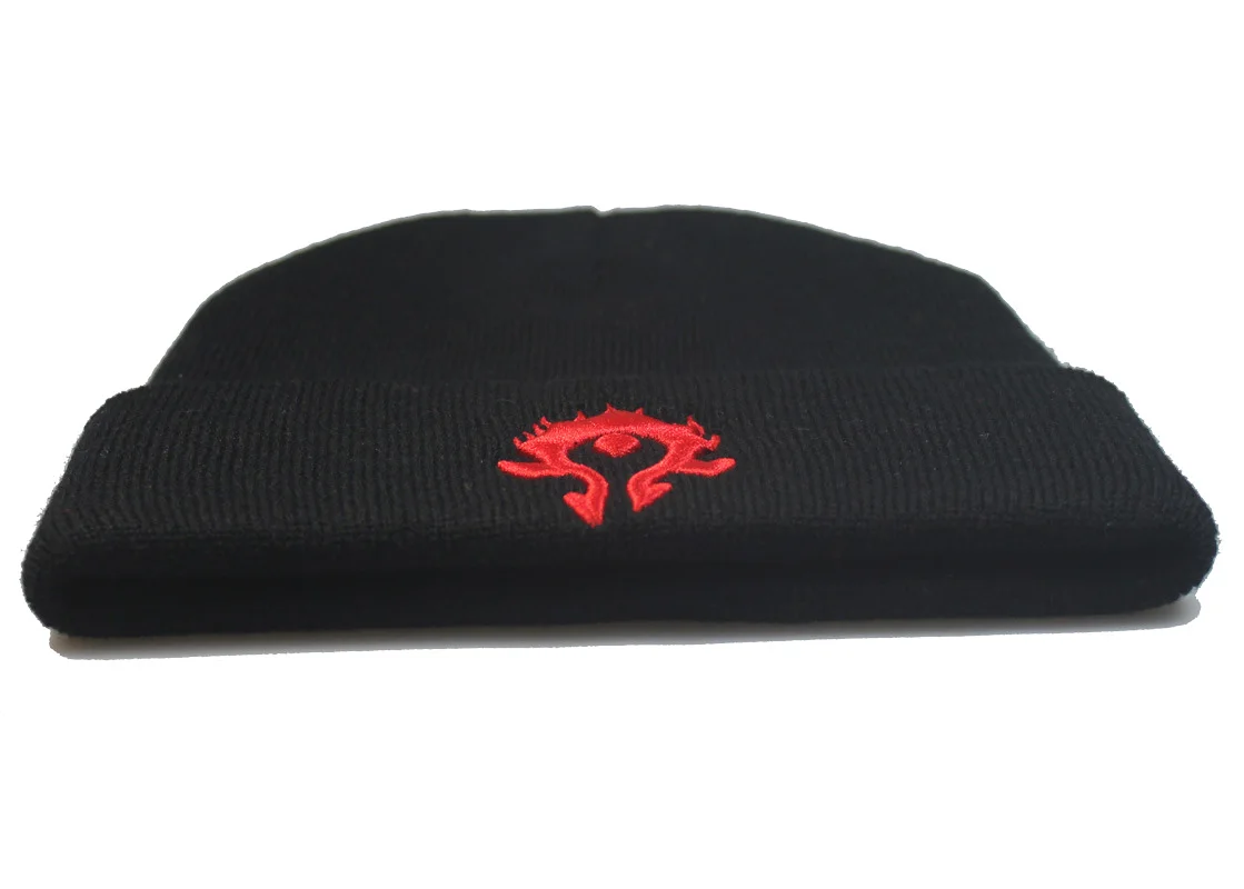WOW для Alliance Beanies для мужчин и женщин Красный значок вышивка мужская вязаная шапка шапочка